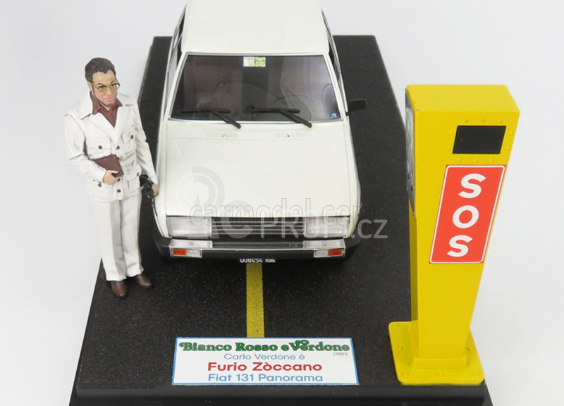 Clc-models Fiat 131 Panorama Sw 1981 Film Bianco Rosso E Verdone 1:18, bílá