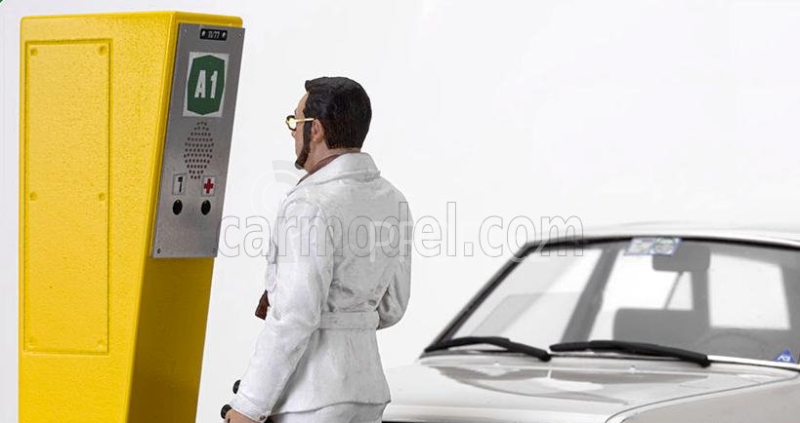 Clc-models Fiat 131 Panorama Sw 1981 Film Bianco Rosso E Verdone 1:18, bílá