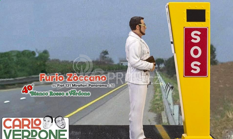 Clc-models Fiat 131 Panorama Sw 1981 Film Bianco Rosso E Verdone 1:18, bílá