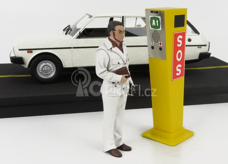 Clc-models Fiat 131 Panorama Sw 1981 Film Bianco Rosso E Verdone 1:18, bílá
