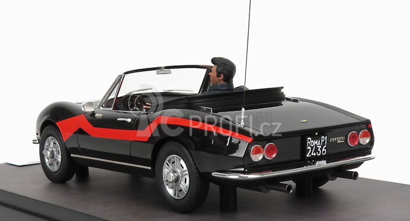 Clc-models Fiat Dino 2.4 Spider - Film Un Sacco Bello 1980 1:18, černá