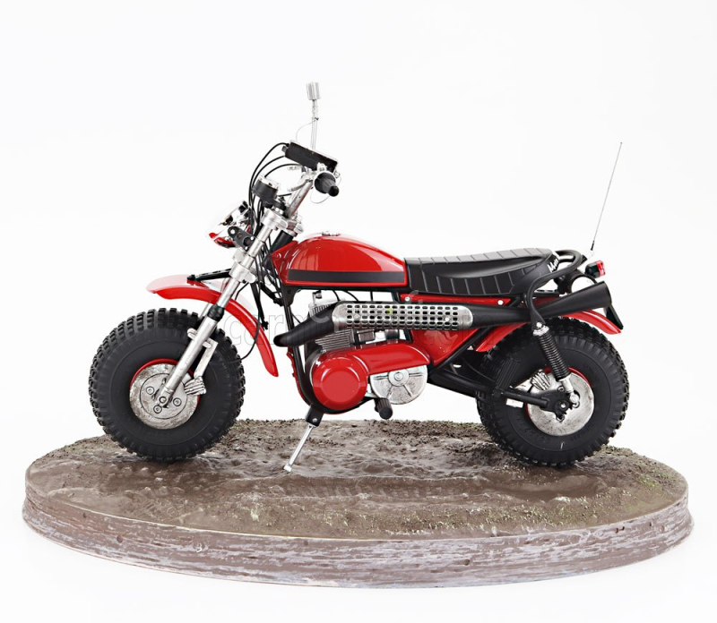 Clc-models Motozodiaco Tuareg 1972 With Bud Spencer Action Figure - From Movie - Altrimenti Ci Arrabbiamo - Tv Series -  - Motorcycle 1:12 Red