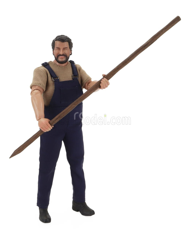 Clc-models Motozodiaco Tuareg 1972 With Bud Spencer Action Figure - From Movie - Altrimenti Ci Arrabbiamo - Tv Series -  - Motorcycle 1:12 Red