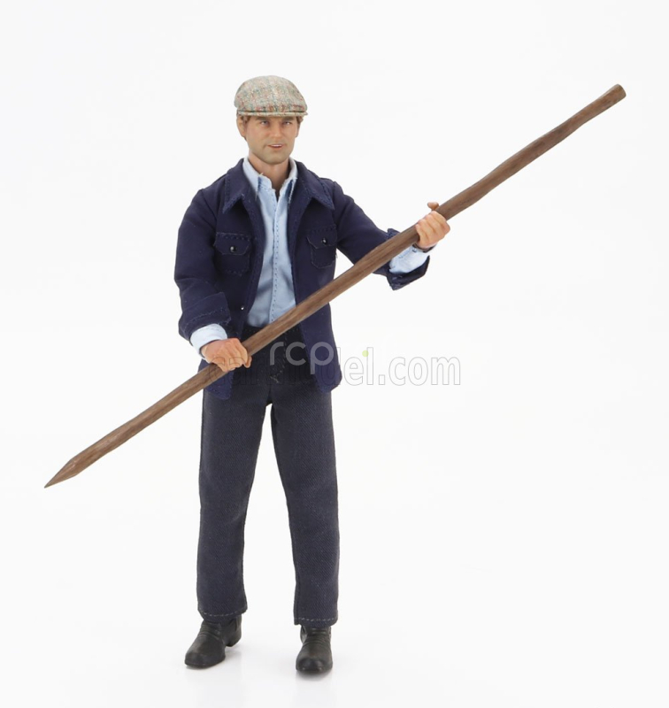 Clc-models Ossa 250 Ae73 Enduro 1973 With Terence Hill Small Action Figure - From Movie - Altrimenti Ci Arrabbiamo - Tv Series - Motorcycle 1:12 Bílá