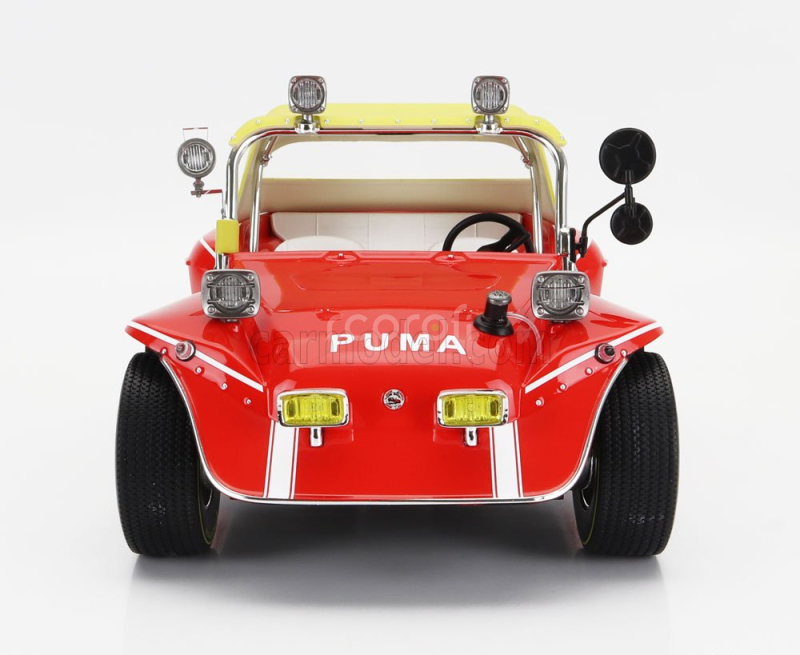 Clc-models Puma Dune Buggy 1972 - With Bud Spencer And Terence Hill Action Figures - Tv Series - Altrimenti Ci Arrabbiamo 1:12 Červená Žlutá