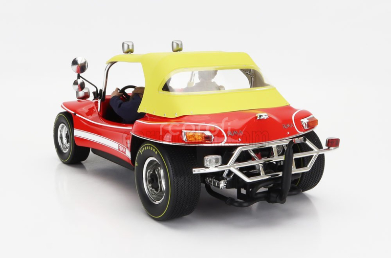 Clc-models Puma Dune Buggy 1972 - With Bud Spencer And Terence Hill Action Figures - Tv Series - Altrimenti Ci Arrabbiamo 1:12 Červená Žlutá