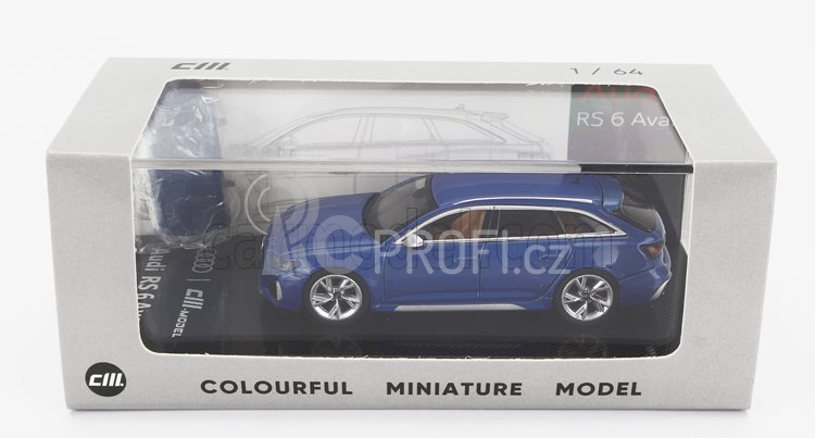 Cm-models Audi A6 Rs6 Avant C8 Sw Station Wagon 2021 1:64 Blue