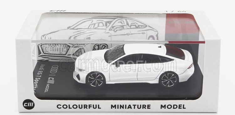 Cm-models Audi A7 Rs7 Sportback 2021 1:64 Bílá