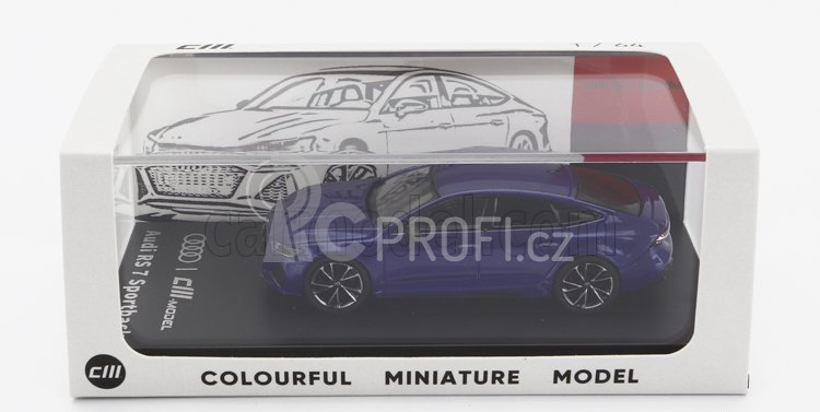 Cm-models Audi A7 Rs7 Sportback 2021 1:64 Blue Met