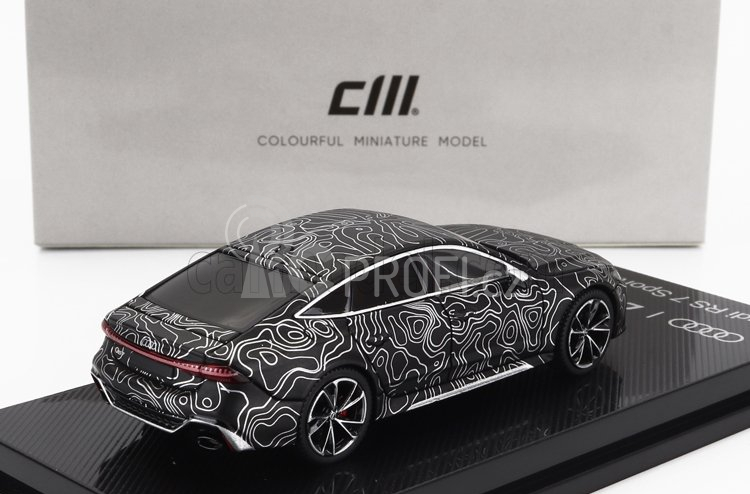 Cm-models Audi A7 Rs7 Sportback 2021 1:64 Černá Stříbrná