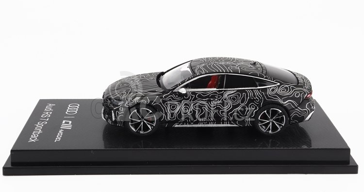 Cm-models Audi A7 Rs7 Sportback 2021 1:64 Černá Stříbrná