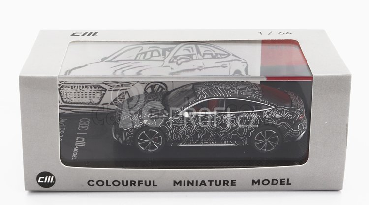Cm-models Audi A7 Rs7 Sportback 2021 1:64 Černá Stříbrná