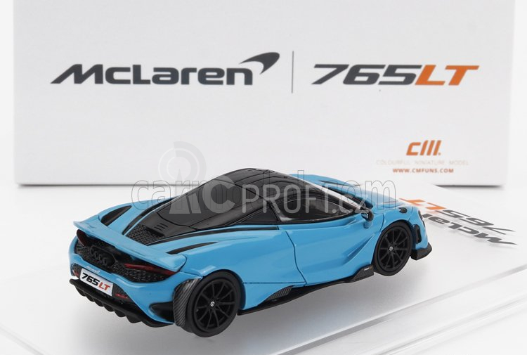 Cm-models Mclaren 765lt With Racing Set Wheels 2020 1:64 Světle Modrá