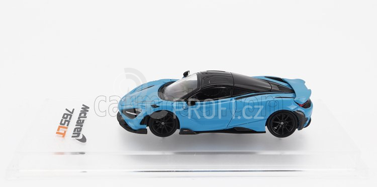 Cm-models Mclaren 765lt With Racing Set Wheels 2020 1:64 Světle Modrá