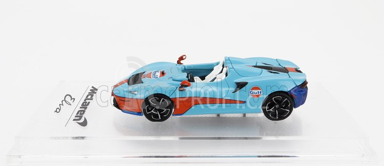 Cm-models Mclaren Elva Gulf Livery 2020 1:64 Světle Modrá Oranžová