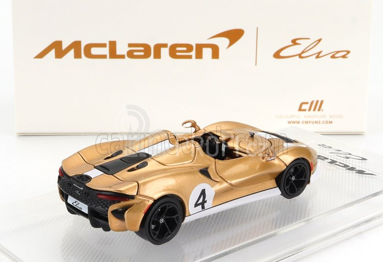 Cm-models Mclaren Elva N 4 Racing 2020 1:64 Zlatá Bílá