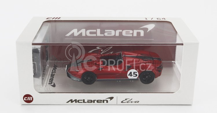 Cm-models Mclaren Elva N 45 Racing 2020 1:64 Červená Šedá