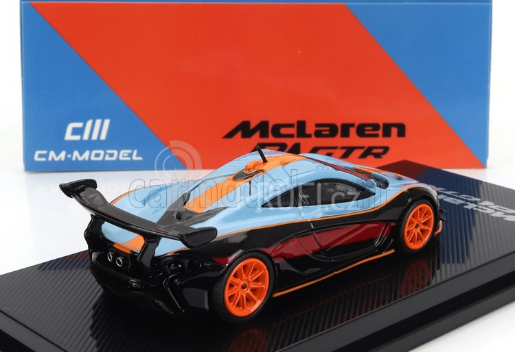 Cm-models Mclaren P1 Gtr N 0 2015 1:64 Černá Světle Modrá Oranžová