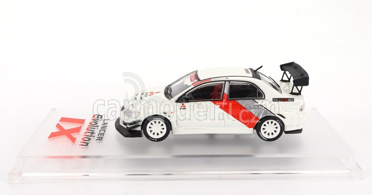 Cm-models Mitsubishi Lancer Evo Ix Base Rally 2003 1:64 Bílá Červená Stříbrná