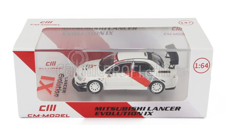 Cm-models Mitsubishi Lancer Evo Ix Base Rally 2003 1:64 Bílá Červená Stříbrná