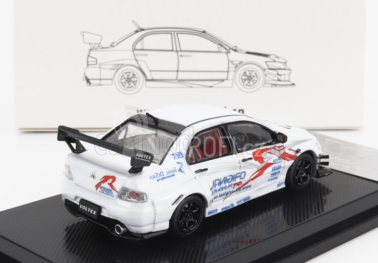 Cm-models Mitsubishi Lancer Evo Ix N 0 Racing 2003 1:64 Bílá