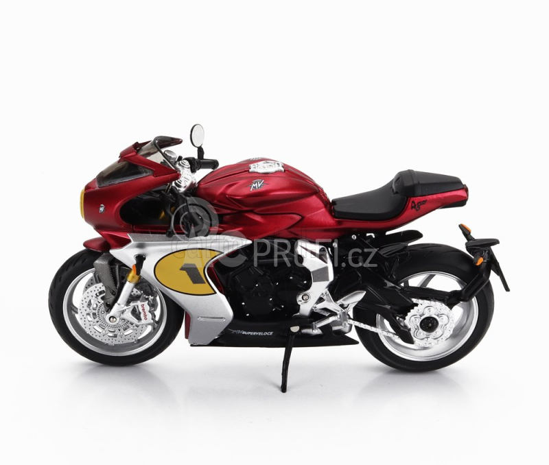 Cm-models Mv agusta 800 Superveloce N 1 Ago 2022 1:18 Matná Červená Stříbrná Černá