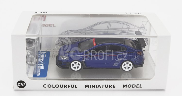 Cm-models Subaru Varis Wrx Sti S4 2019 1:64 Modrý Uhlík