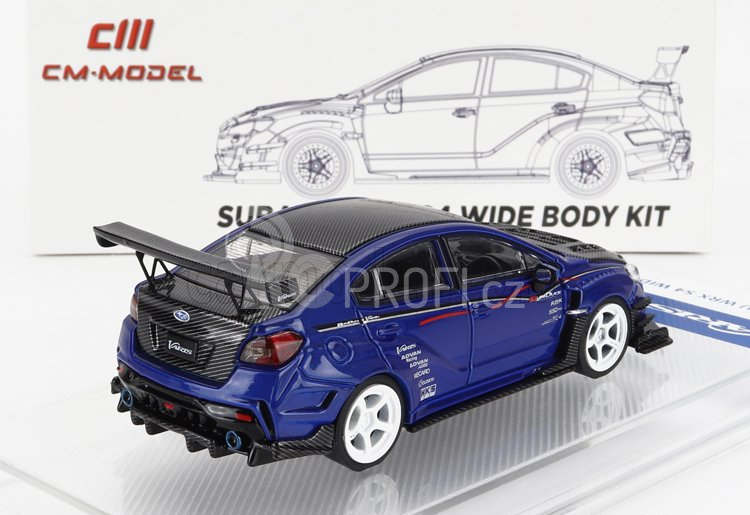 Cm-models Subaru Varis Wrx Sti S4 2019 1:64 Modrý Uhlík