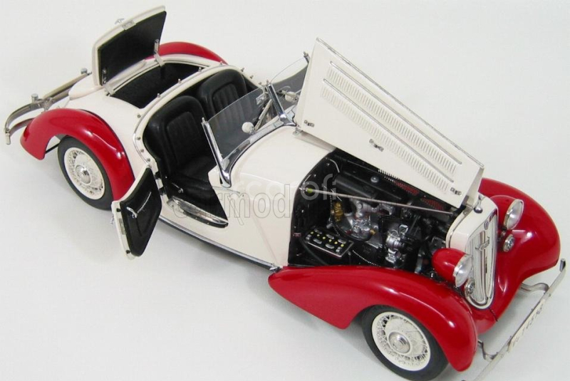 Cmc Audi 225 Roadster 1935 1:18 Bílá Červená