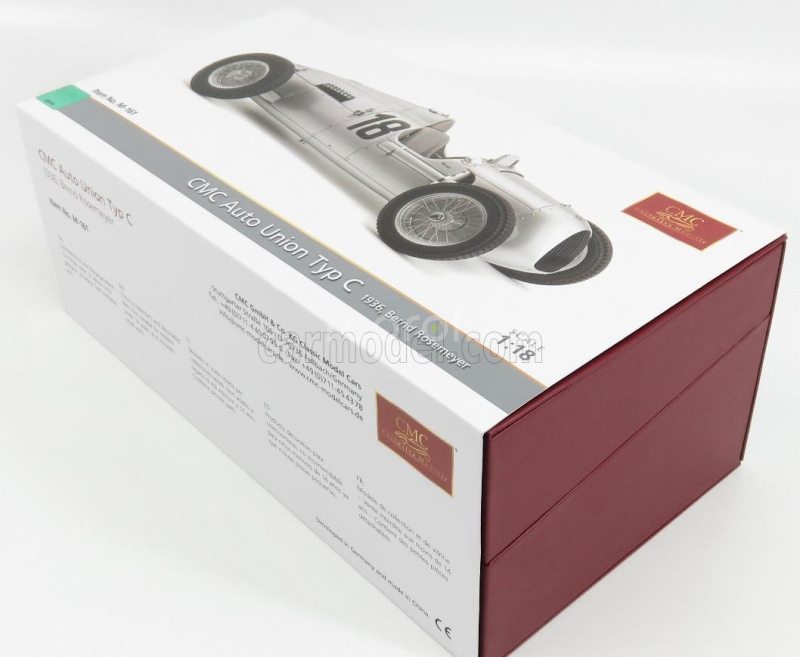 Cmc Auto union F1  Type C N 18 Winner Internationales Eifelrennen 1936 B.rosemeyer 1:18 Silver