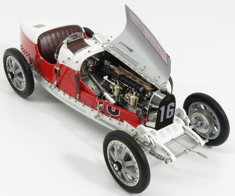 Cmc Bugatti T35 N 16 Nation Colour Project Monaco 1924 1:18 Červená Bílá