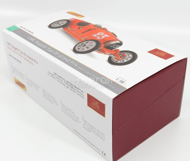 Cmc Bugatti T35 N 23 Nation Colour Project Netherland 1924 1:18 Orange