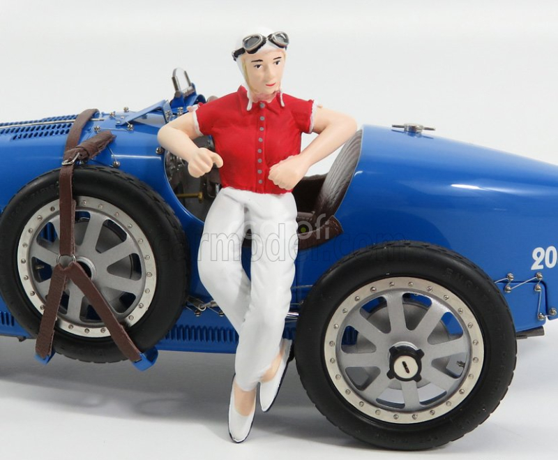 Cmc Bugatti T35 N 30 With Driver Figure 1924 1:18 Blue