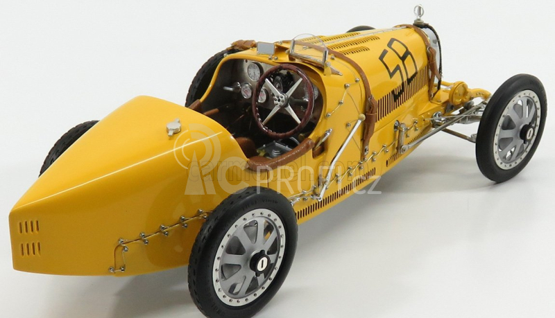 Cmc Bugatti T35 N 58 With Driver Figure 1924 1:18 Žlutá