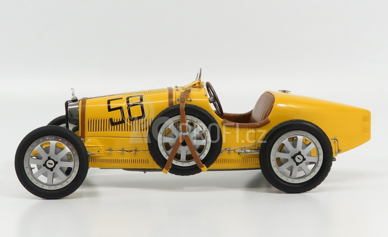 Cmc Bugatti T35 N 58 With Driver Figure 1924 1:18 Žlutá