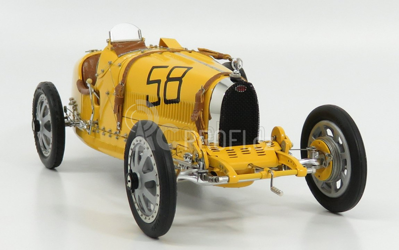 Cmc Bugatti T35 N 58 With Driver Figure 1924 1:18 Žlutá
