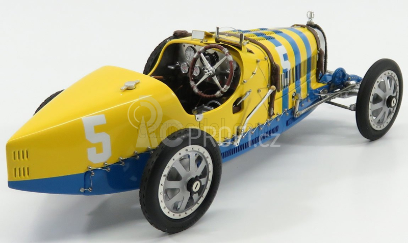 Cmc Bugatti T35 Suede N 5 Nation Coulor Project Sweden 1924 1:18 Žlutá Modrá