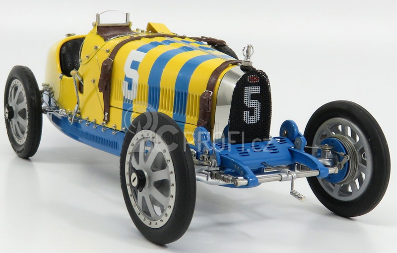 Cmc Bugatti T35 Suede N 5 Nation Coulor Project Sweden 1924 1:18 Žlutá Modrá