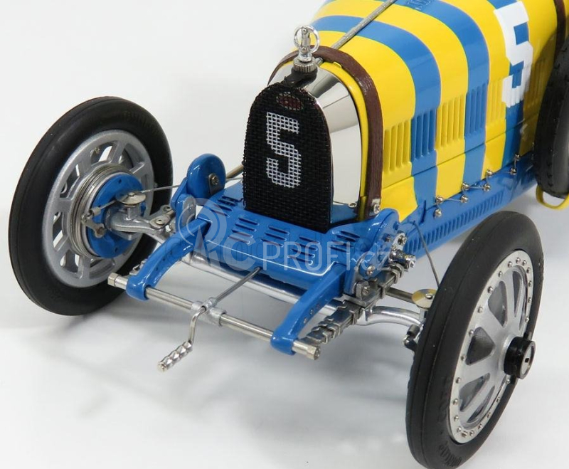 Cmc Bugatti T35 Suede N 5 Nation Coulor Project Sweden 1924 1:18 Žlutá Modrá