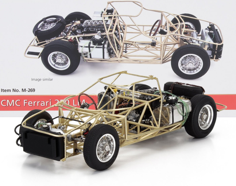 Cmc Ferrari 250lm Car Body + Rolling Chassis 1963 - Con Vetrina - With Showcase 1:18 Red