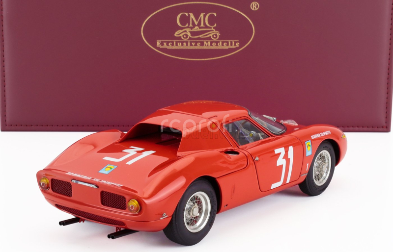 Cmc Ferrari 250lm Ch.n5899 Team Scuderia Filipinetti N 31 Winner Monza 1964 Nino Vaccarella 1:18 Red