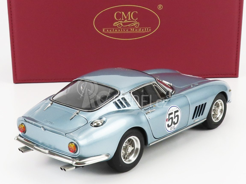Cmc Ferrari 275 Gtb/c Competizione Ch.9057 N 55 1966 1:18 Světle Modrá Met