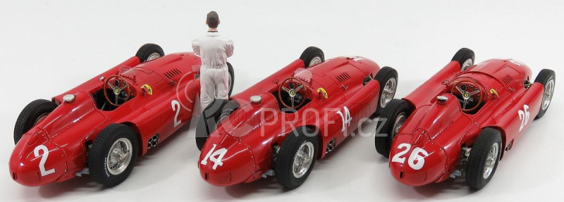 Cmc Ferrari Set 3x F1 D50 1:18, červená