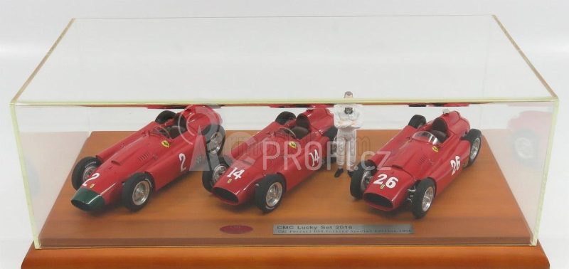 Cmc Ferrari Set 3x F1 D50 1:18, červená