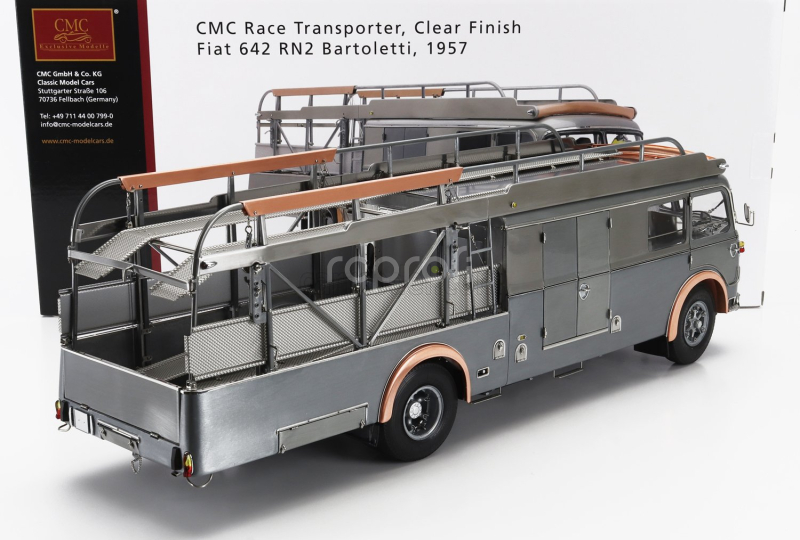Cmc Fiat 642rn2 Truck Bartoletti F1 Ferrari Car Transporter 1957 1:18 Čirá Povrchová Úprava Šedá