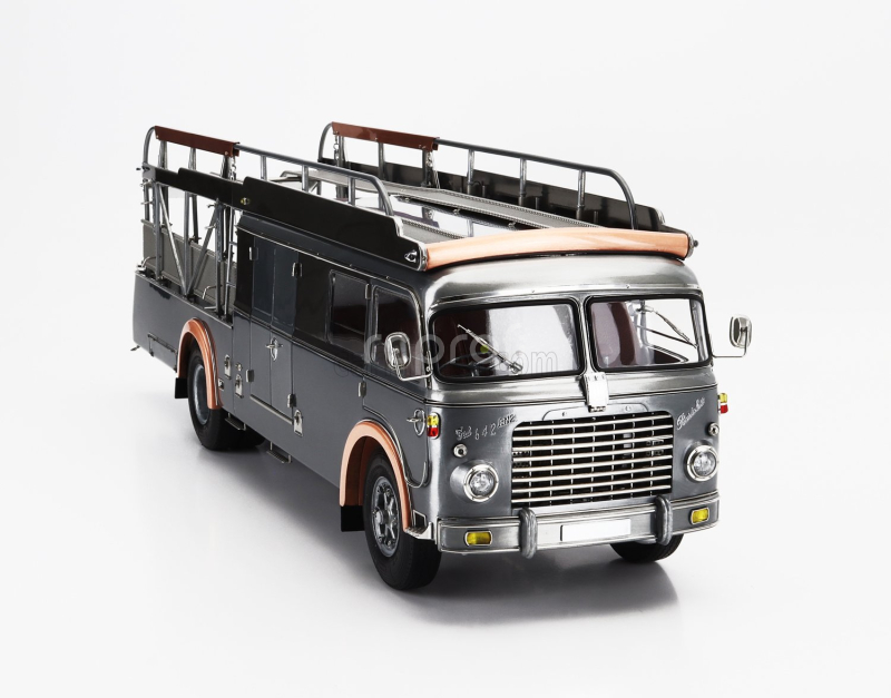 Cmc Fiat 642rn2 Truck Bartoletti F1 Ferrari Car Transporter 1957 1:18 Čirá Povrchová Úprava Šedá