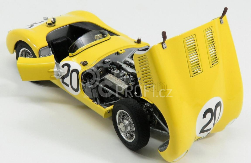 Cmc Jaguar C-type Spider 3.4l Team Ecurie Francorchamps N 20 1:18, žlutá