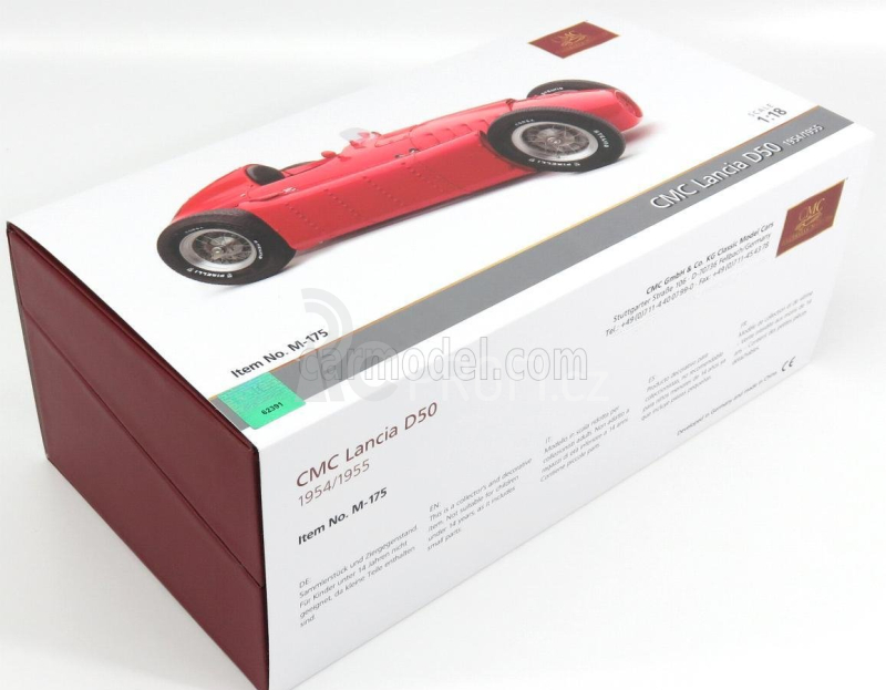 Cmc Lancia F1 D50 Ferrari 1954 1:18 Red