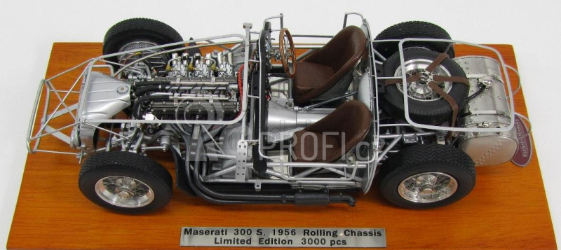 Cmc Maserati Telaio - 300s Rolling Chassis 1956 1:18 Silver