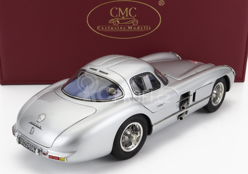 Cmc Mercedes benz 300 Slr Coupe N T1 Rac Tourist Trophy 1955 1:18 Silver